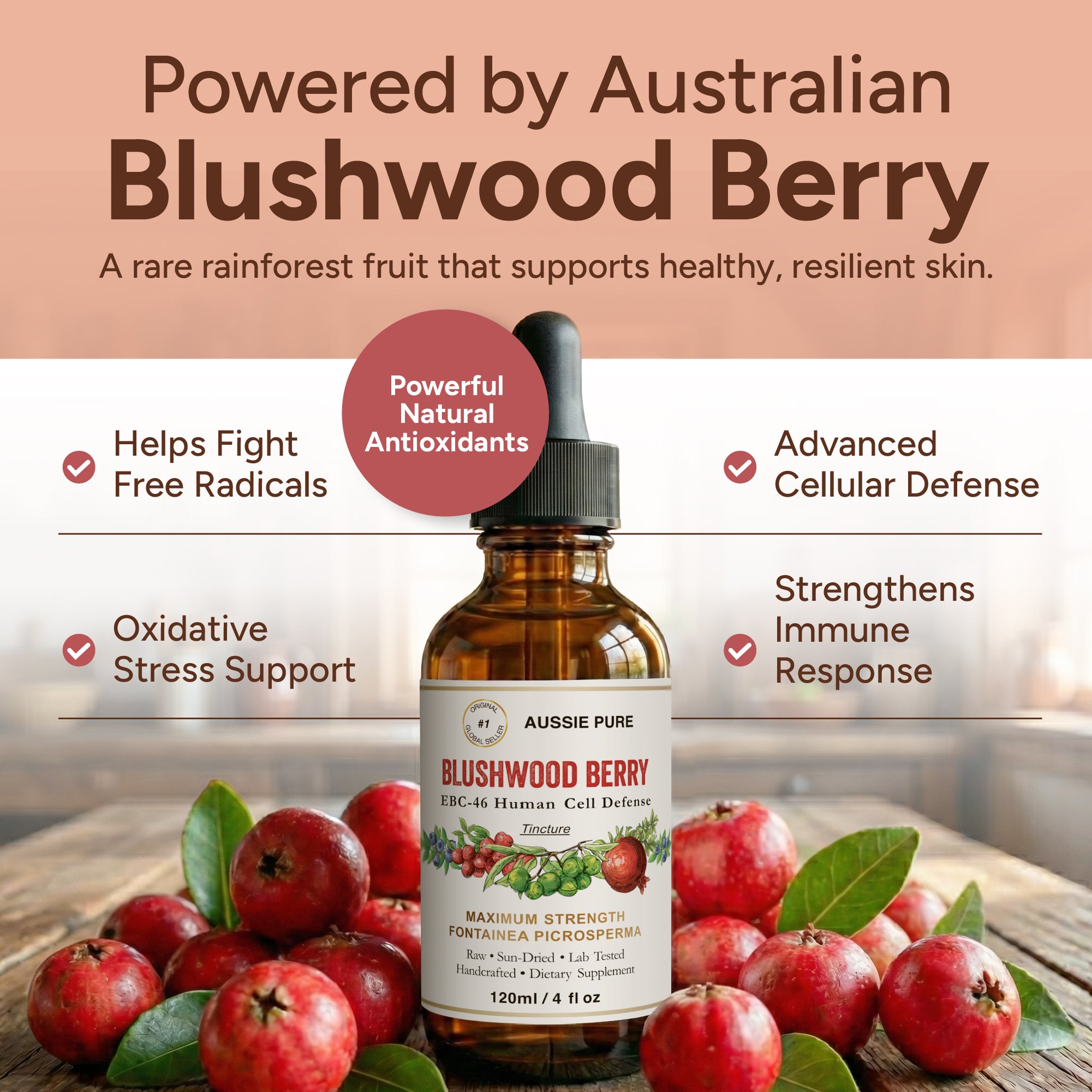 Blushwood Berry EBC-46 Human Cell Defense Tincture