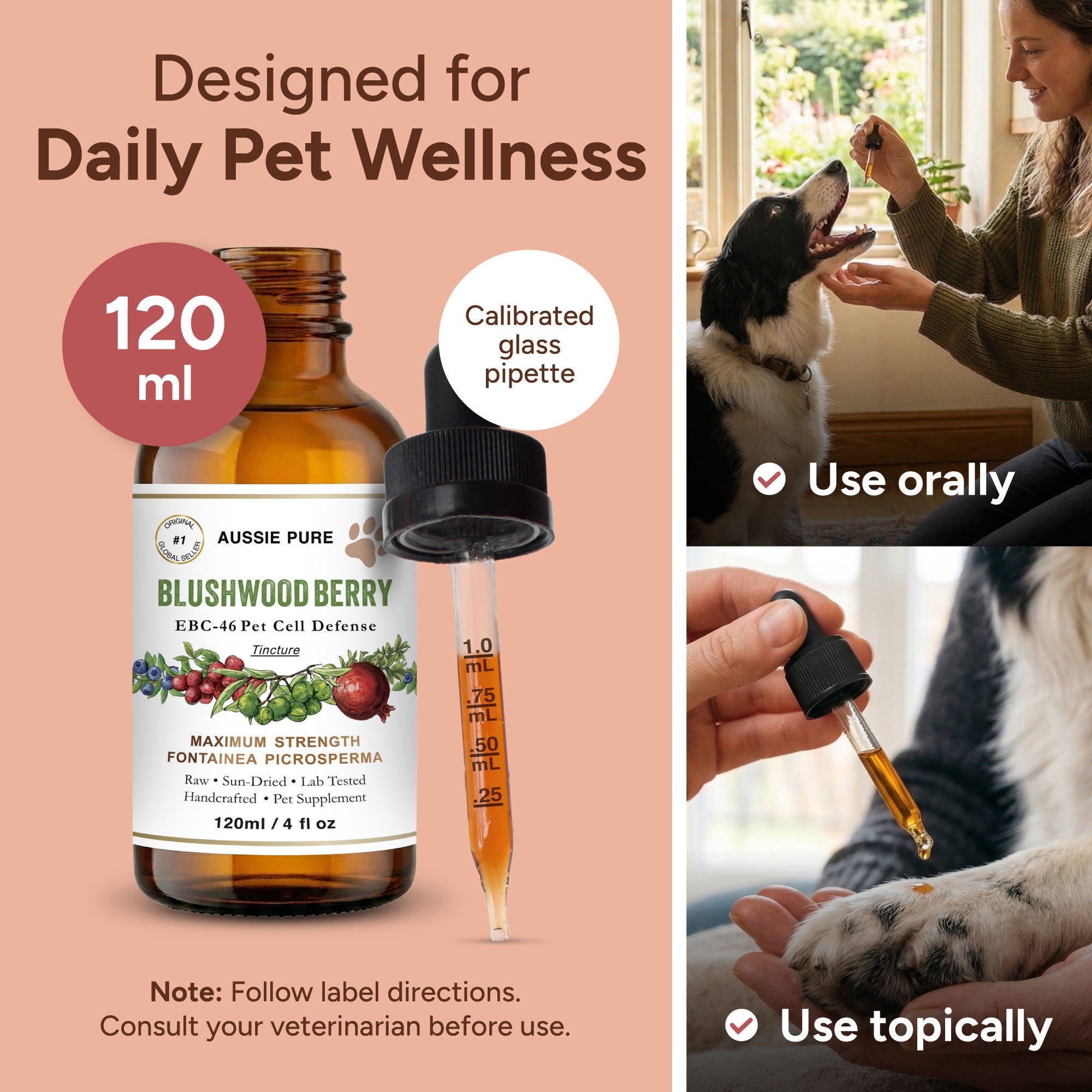 Blushwood Berry EBC-46 Pet Cell Defense Tincture