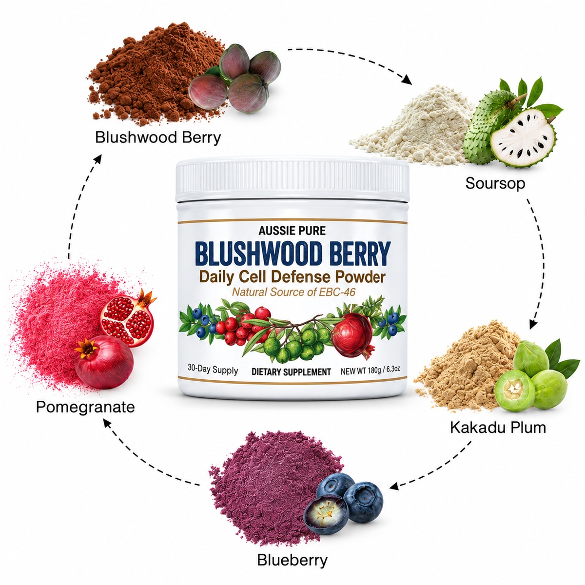 Blushwood Berry EBC-46 Daily Cell Defense Powder