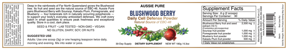 Blushwood Berry EBC-46 Daily Cell Defense Powder