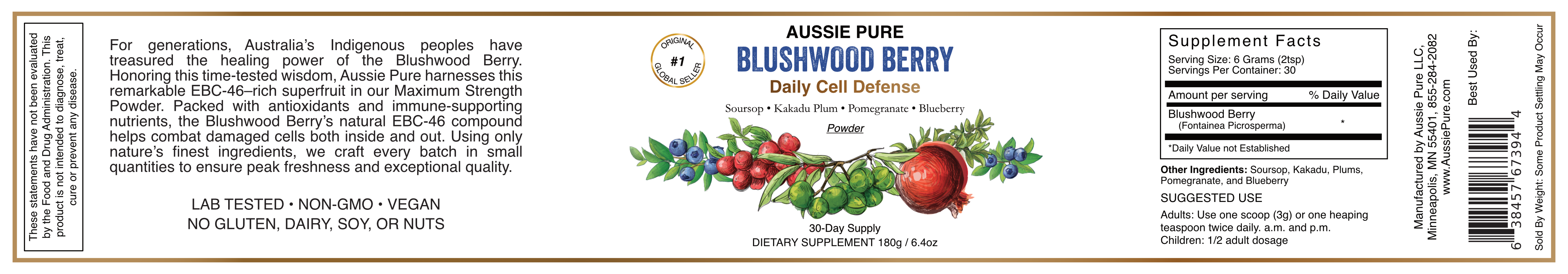 Blushwood Berry EBC-46 Daily Cell Defense Powder
