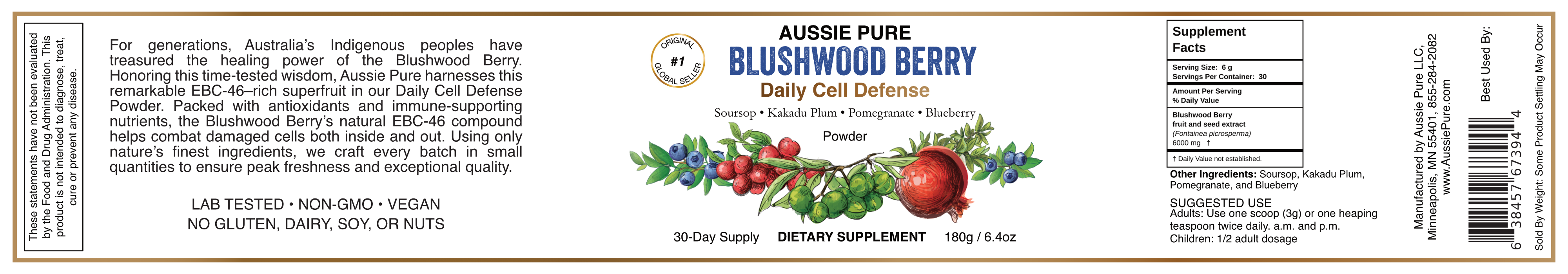 Blushwood Berry EBC-46 Daily Cell Defense Powder