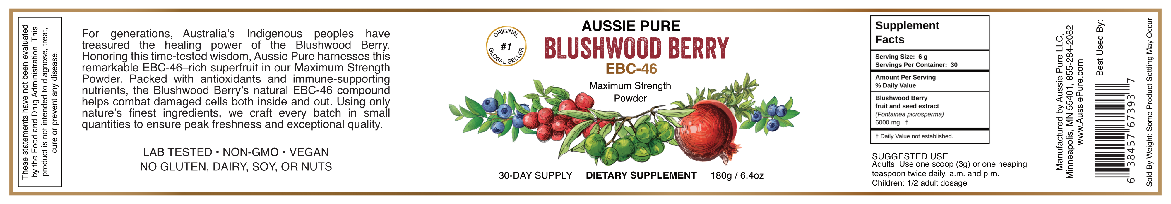 Blushwood Berry EBC-46 Maximum Strength Powder