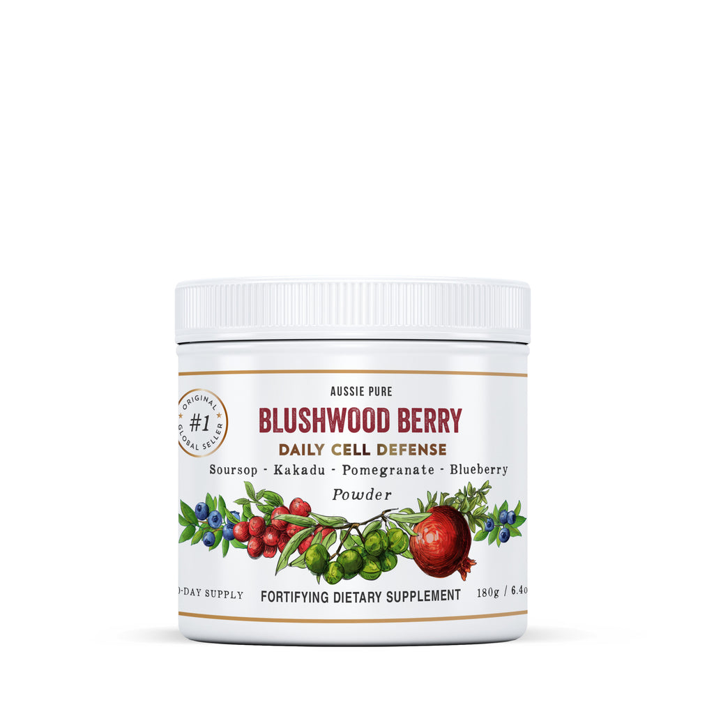 aussie pure blushwood berry ebc46 daily cell defense powder 180g